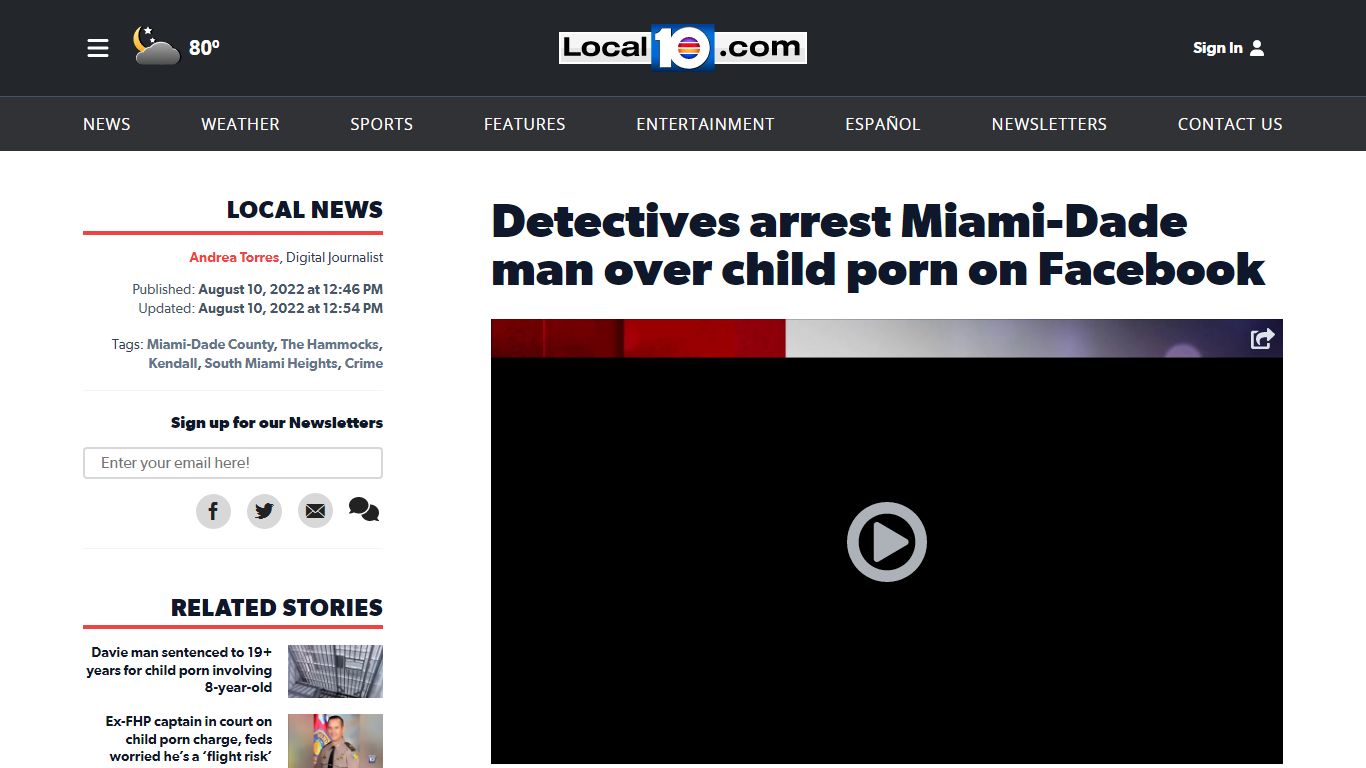 Detectives arrest Miami-Dade man over child porn on Facebook
